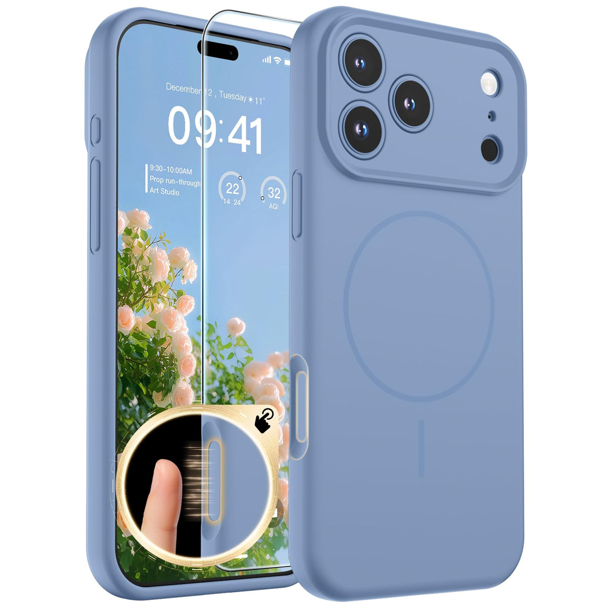 SUPFINE Silicone & Magnetic for iPhone 16 Pro Case