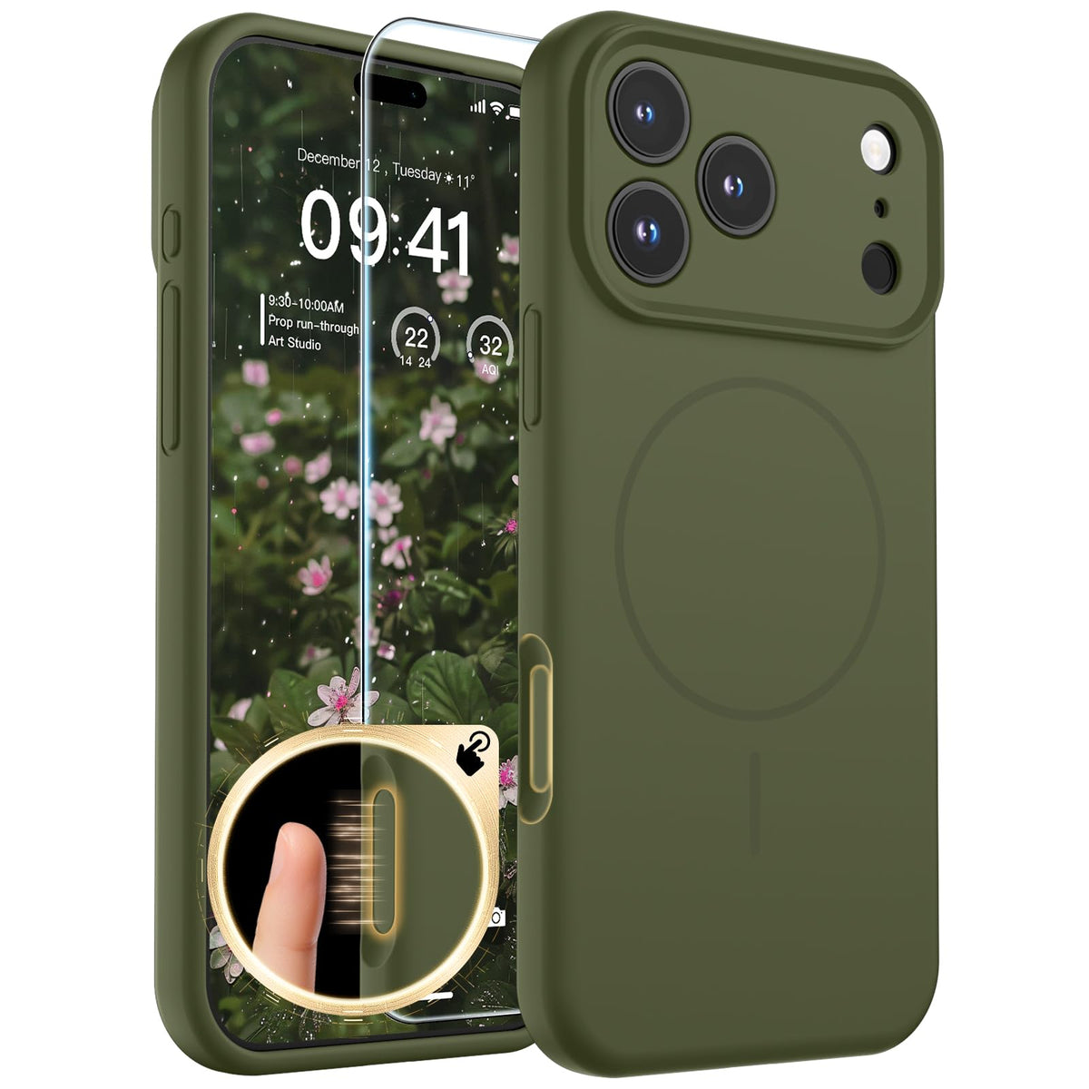 SUPFINE Silicone & Magnetic for iPhone 16 Pro Case