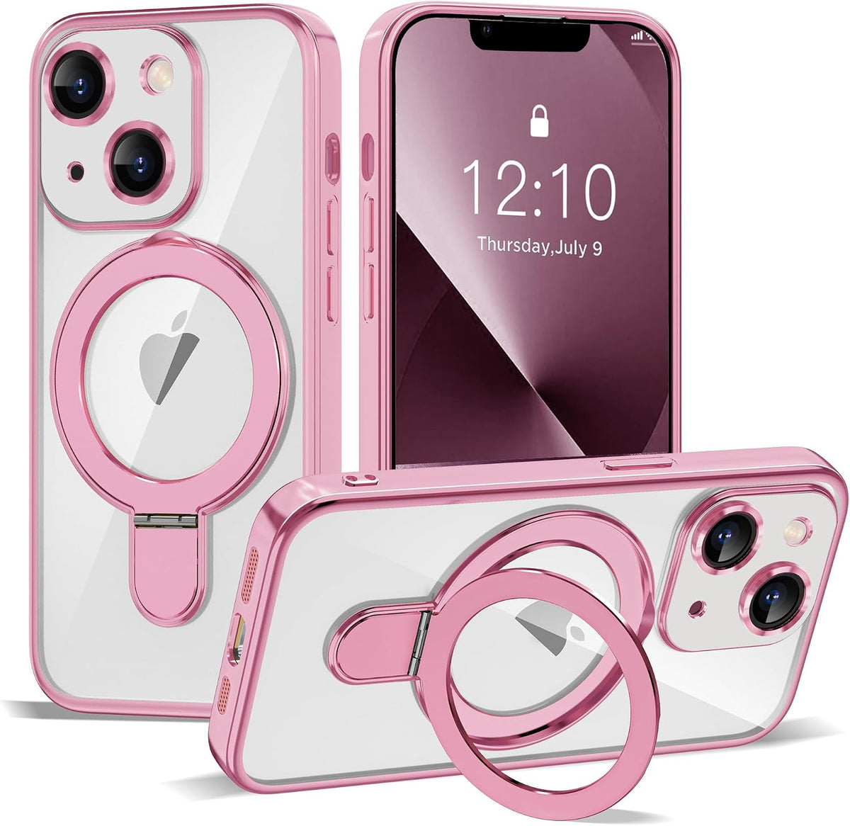 Marble Pattern Case for iPhone 11 with Stand 6.1",M-Purple