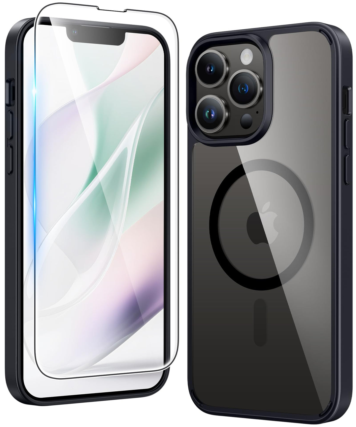 FNTCASE Magnetic for iPhone 15/14/13 Case, Clear