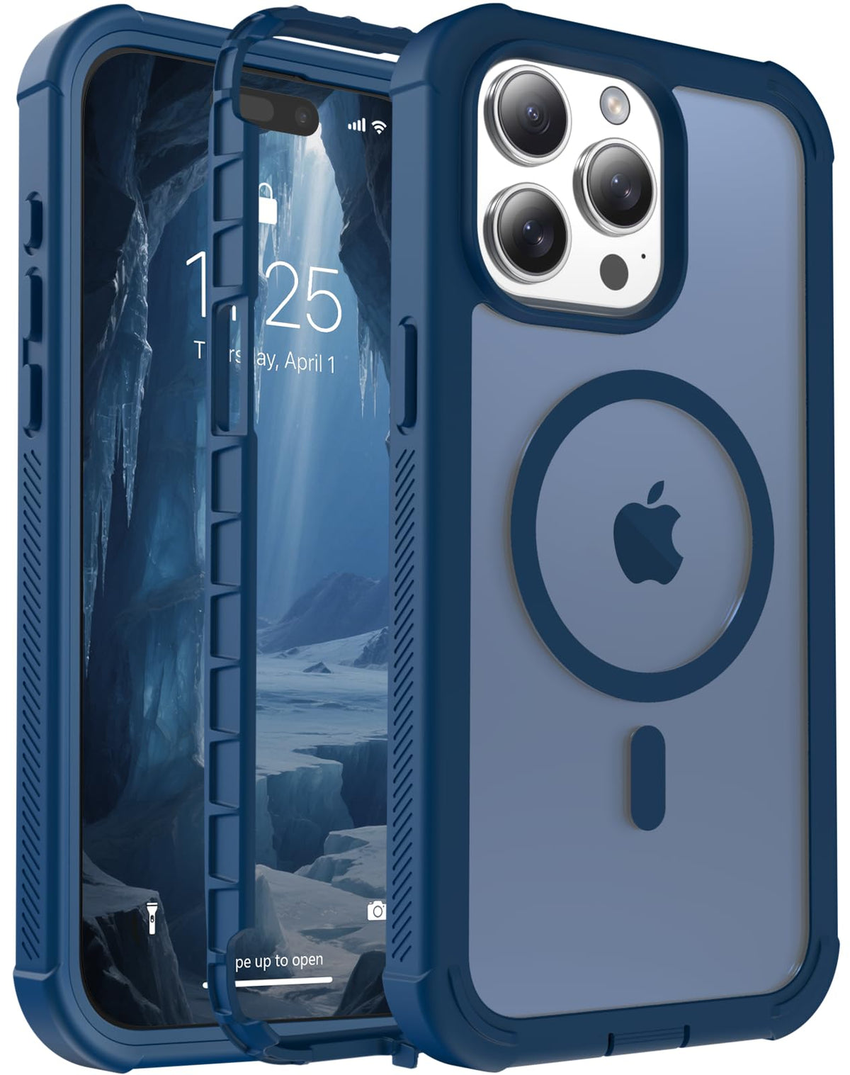 jaroco Magnetic for iPhone 15 Case Heavy Duty Protection Black