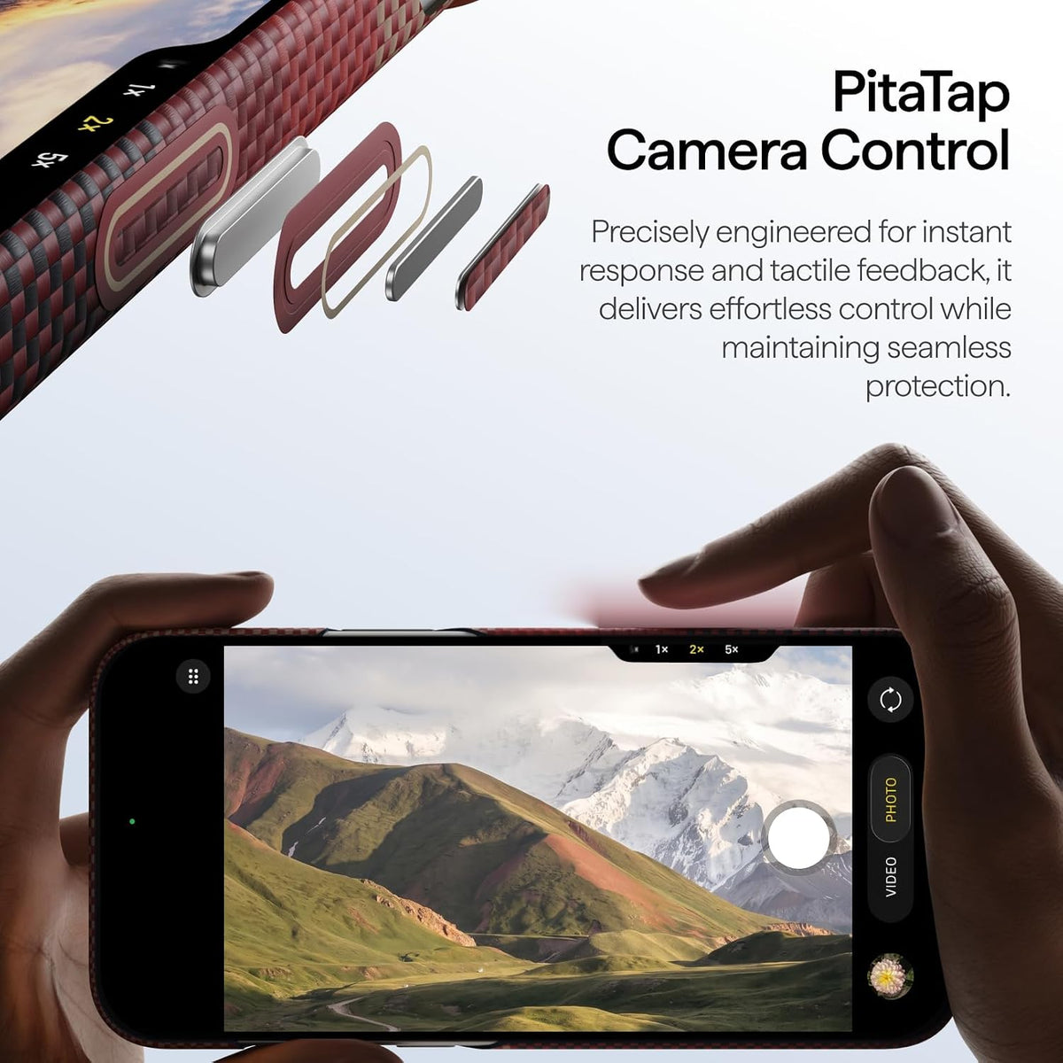 pitaka for iPhone 18 Pro Case 6.3" with Caseless Feeling, Abyss Blue