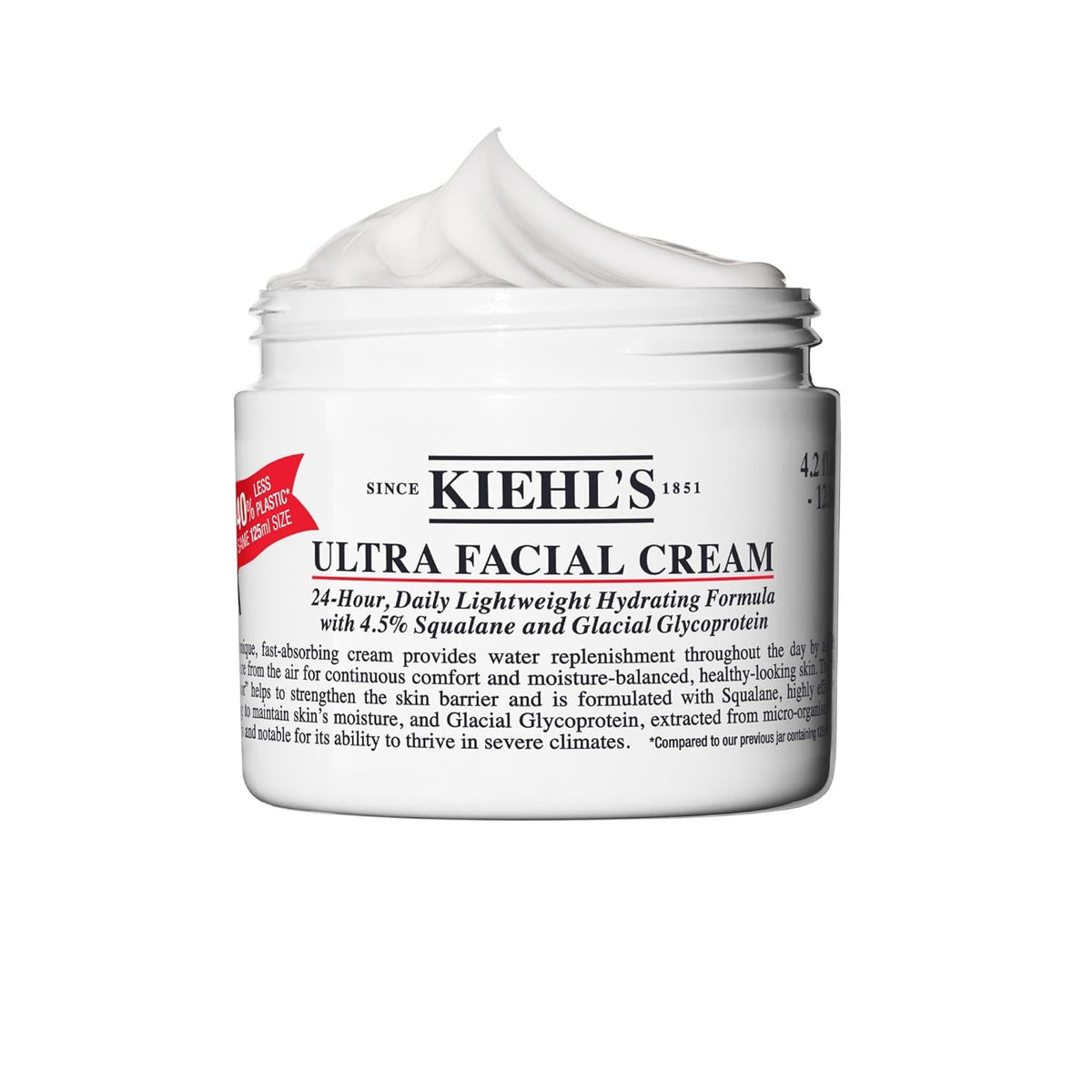 Kiehl's - Ultra Facial Cream Daily Moisturizer, 4.5% Squalane - 4.2 fl oz