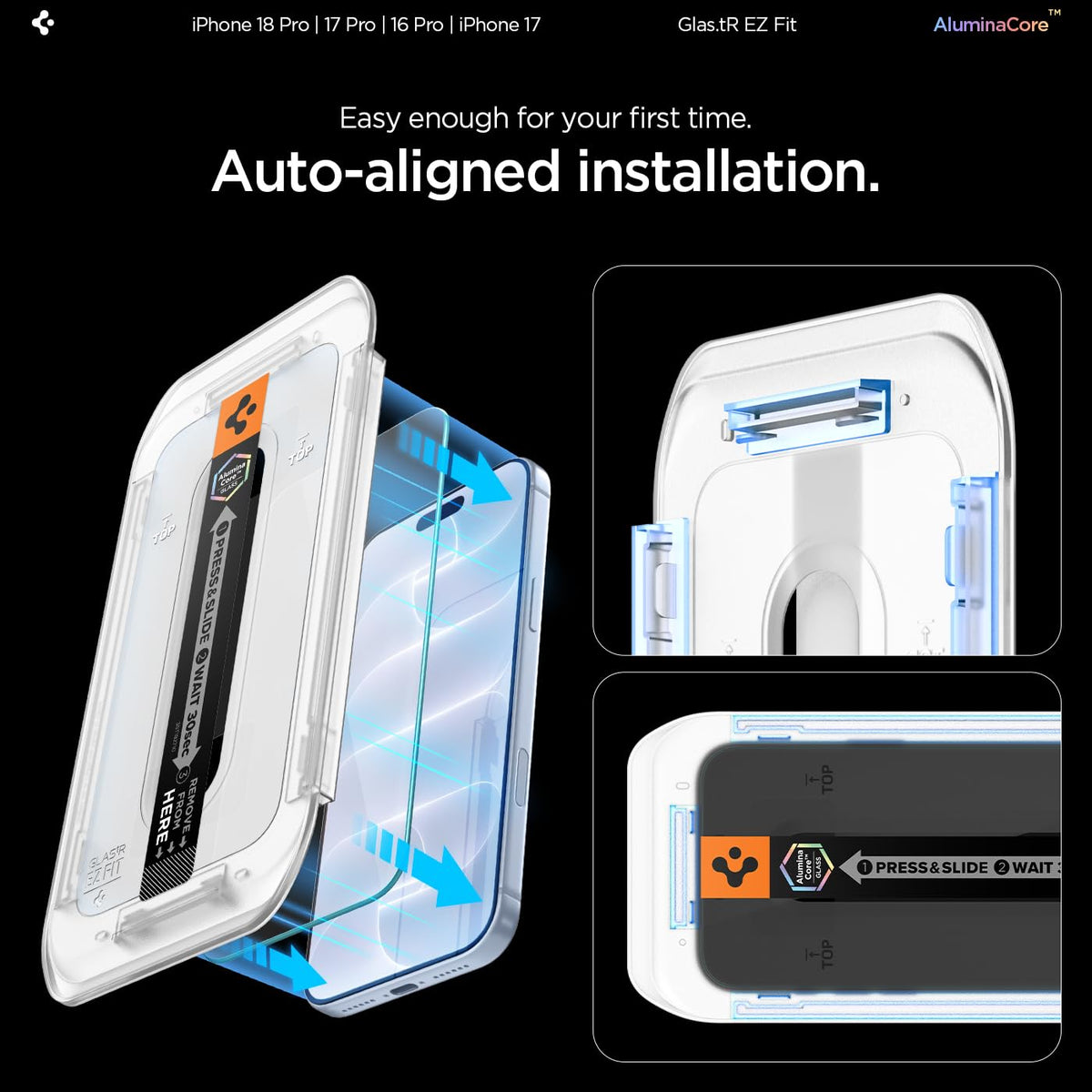 Spigen Screen Protector for iPhone 18 Pro Max, 17 Pro Max, 16 Pro Max