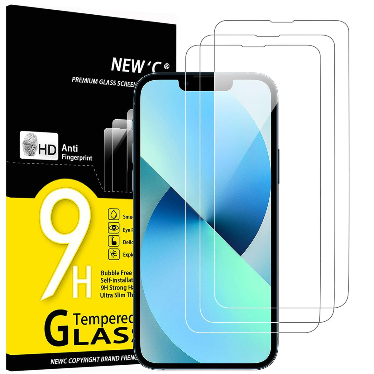 NEW'C for iPhone 17 Pro Max, iPhone 16 Pro Max Screen Protector HD Clear