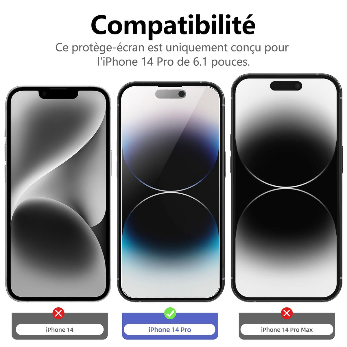 NEW'C for iPhone 17 Pro Max, iPhone 16 Pro Max Screen Protector HD Clear