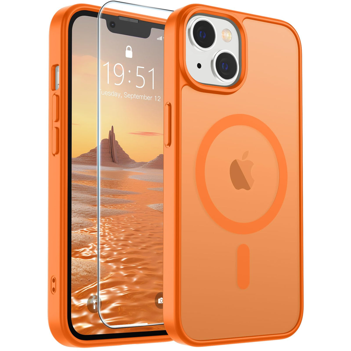 SUPFINE Magnetic for iPhone 13 Case/iPhone 14 Case Black