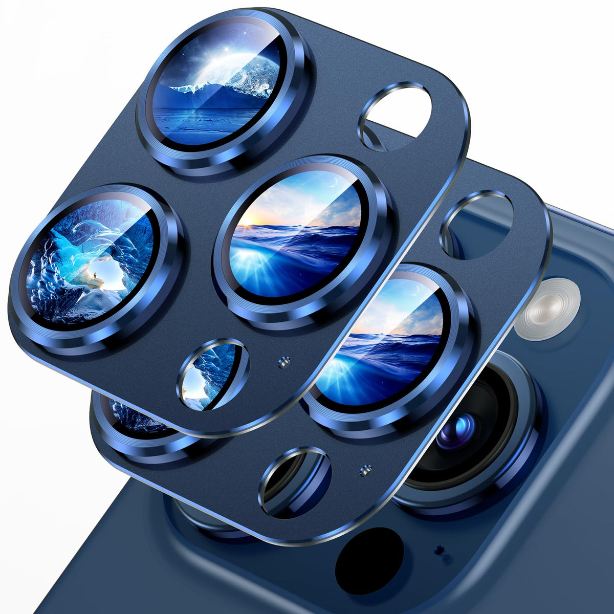Uyiton for iPhone 18 Pro Camera Lens Protector, Metal Frame Glass Cover