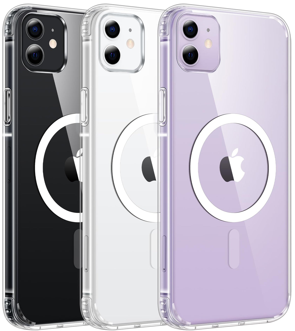 FNTCASE Magnetic for iPhone 15/14/13 Case, Clear