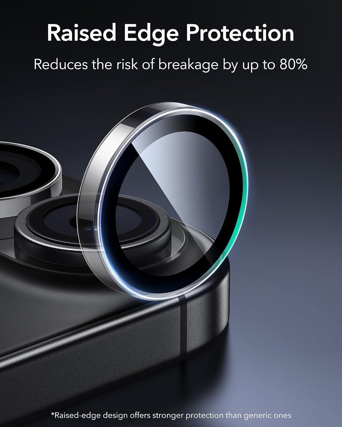 ESR for iPhone Duo Camera Lens Protector, 1 Pack, Blue