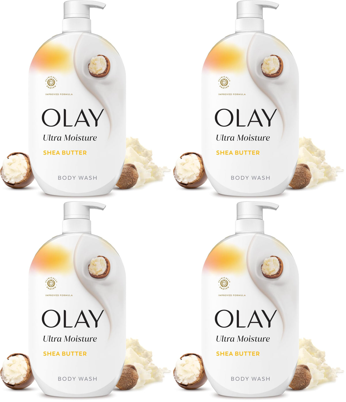 Olay Body Wash for Women, Ultra Moisture Shea Butter Scent, 35 fl oz