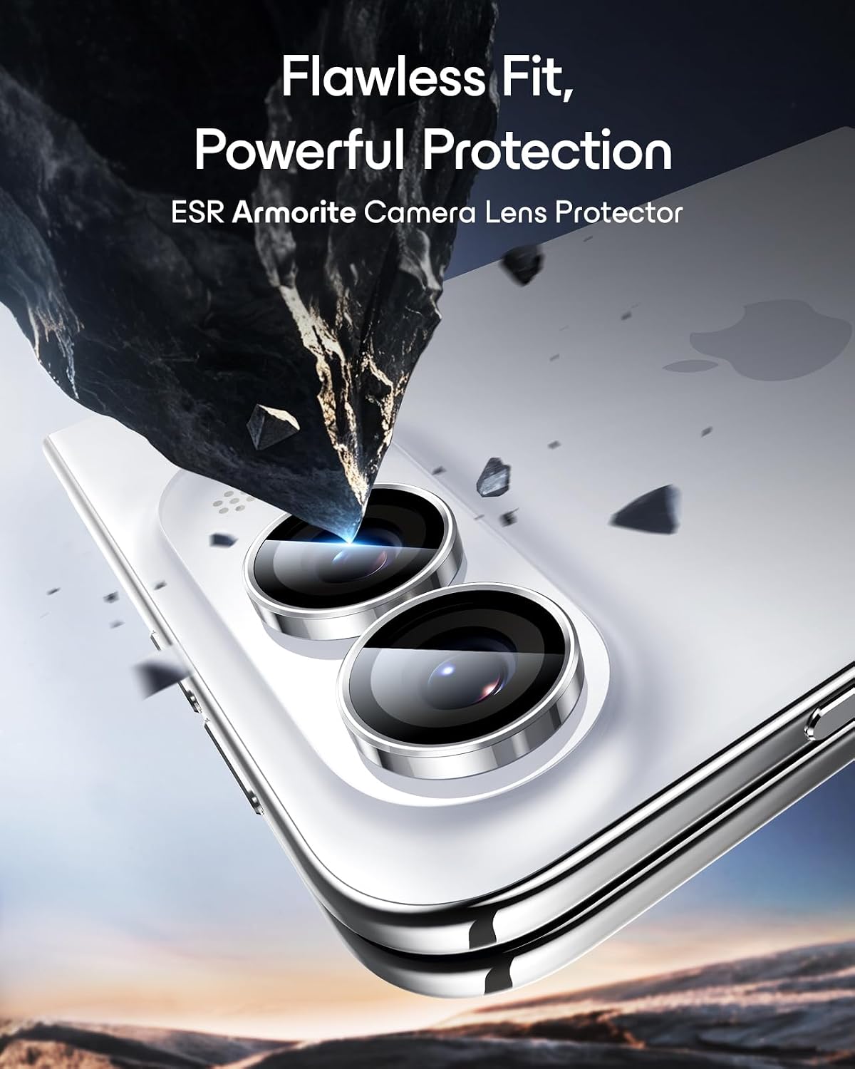 ESR for iPhone Duo Camera Lens Protector, 1 Pack, Blue