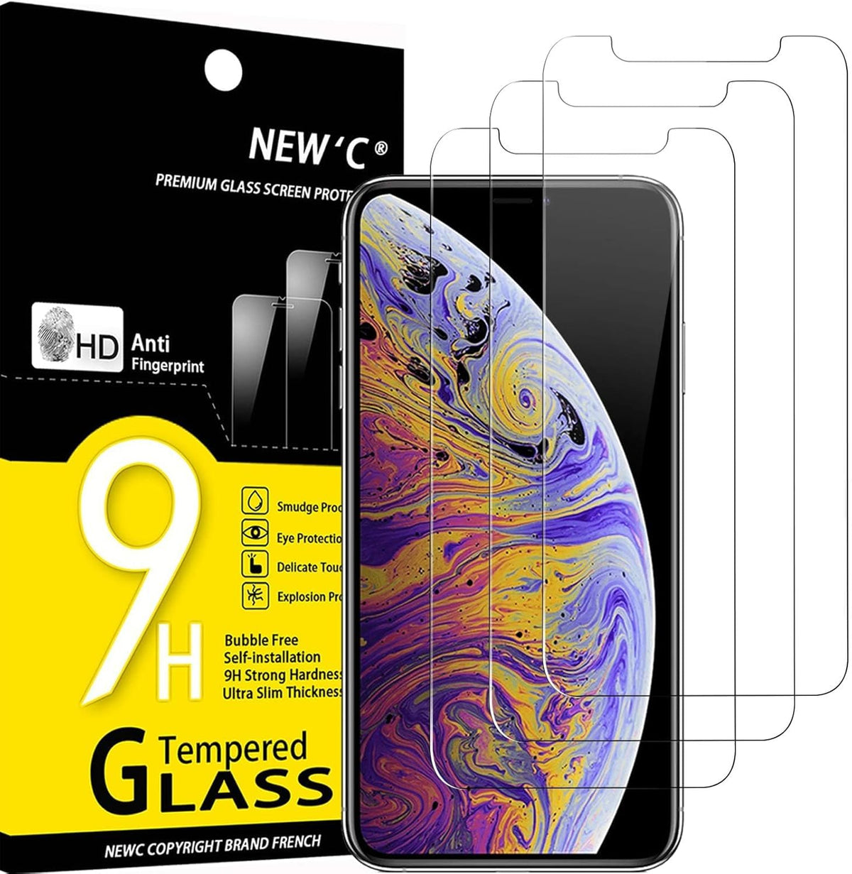 NEW'C for iPhone 17 Pro Max, iPhone 16 Pro Max Screen Protector HD Clear