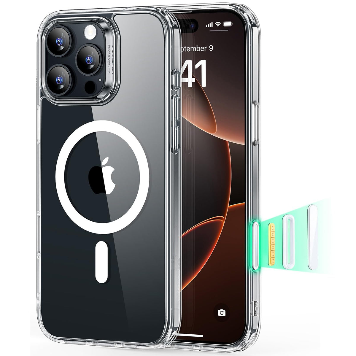 ESR Classic Hybrid for iPhone 18 Pro Max/17 Pro Max Case, Frosted Black