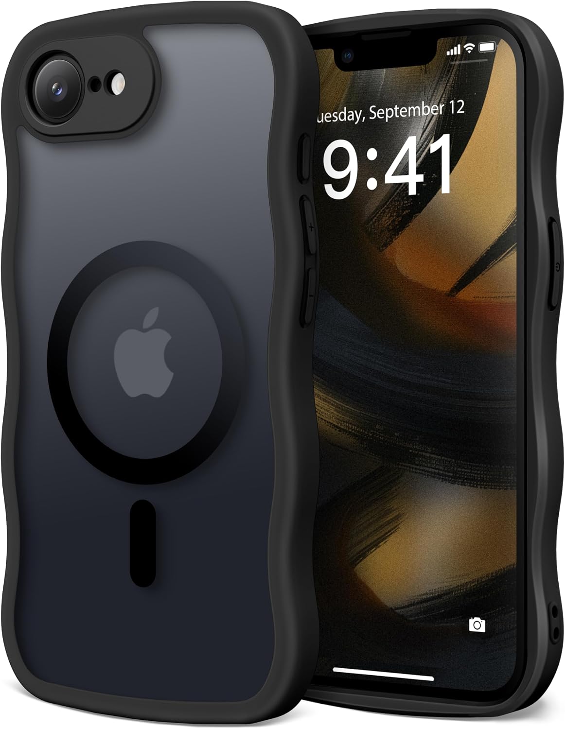 CAPRARO Cute for iPhone 11 Case, Compatible with MagSafe Stone