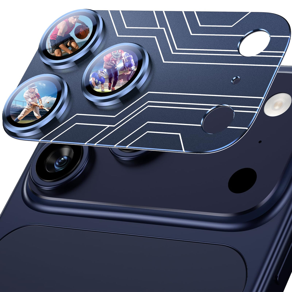 Uyiton for iPhone 18 Pro Camera Lens Protector, Metal Frame Glass Cover