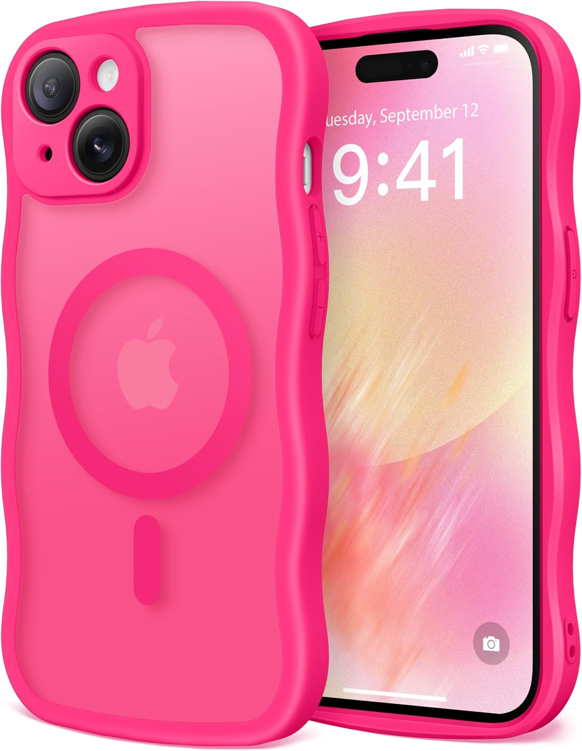 CAPRARO Cute for iPhone 11 Case, Compatible with MagSafe Stone