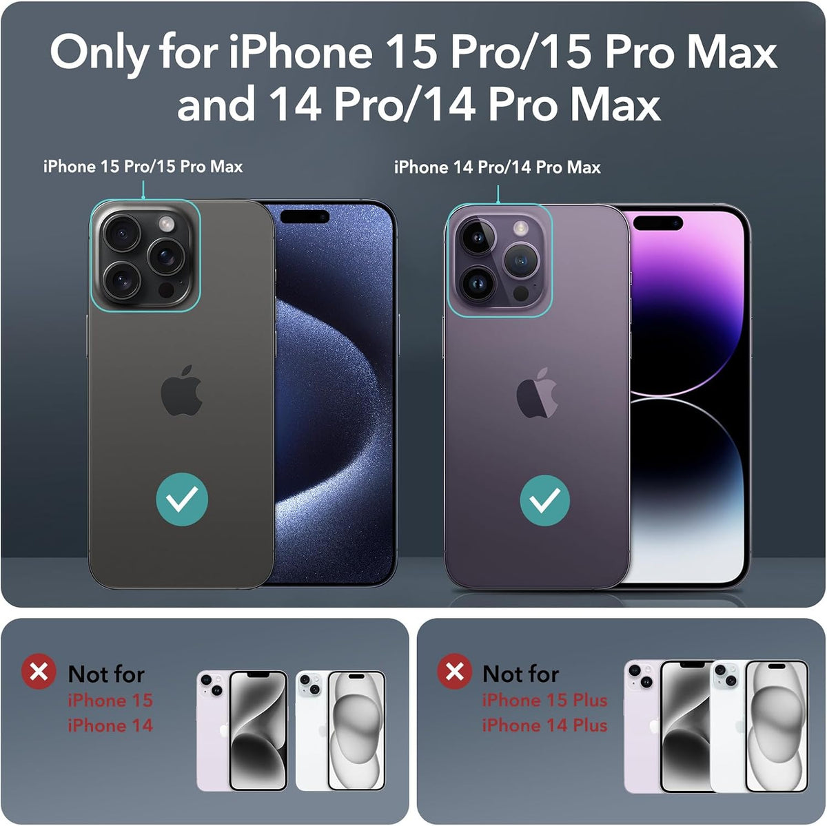 ESR for iPhone Duo Camera Lens Protector, 1 Pack, Blue