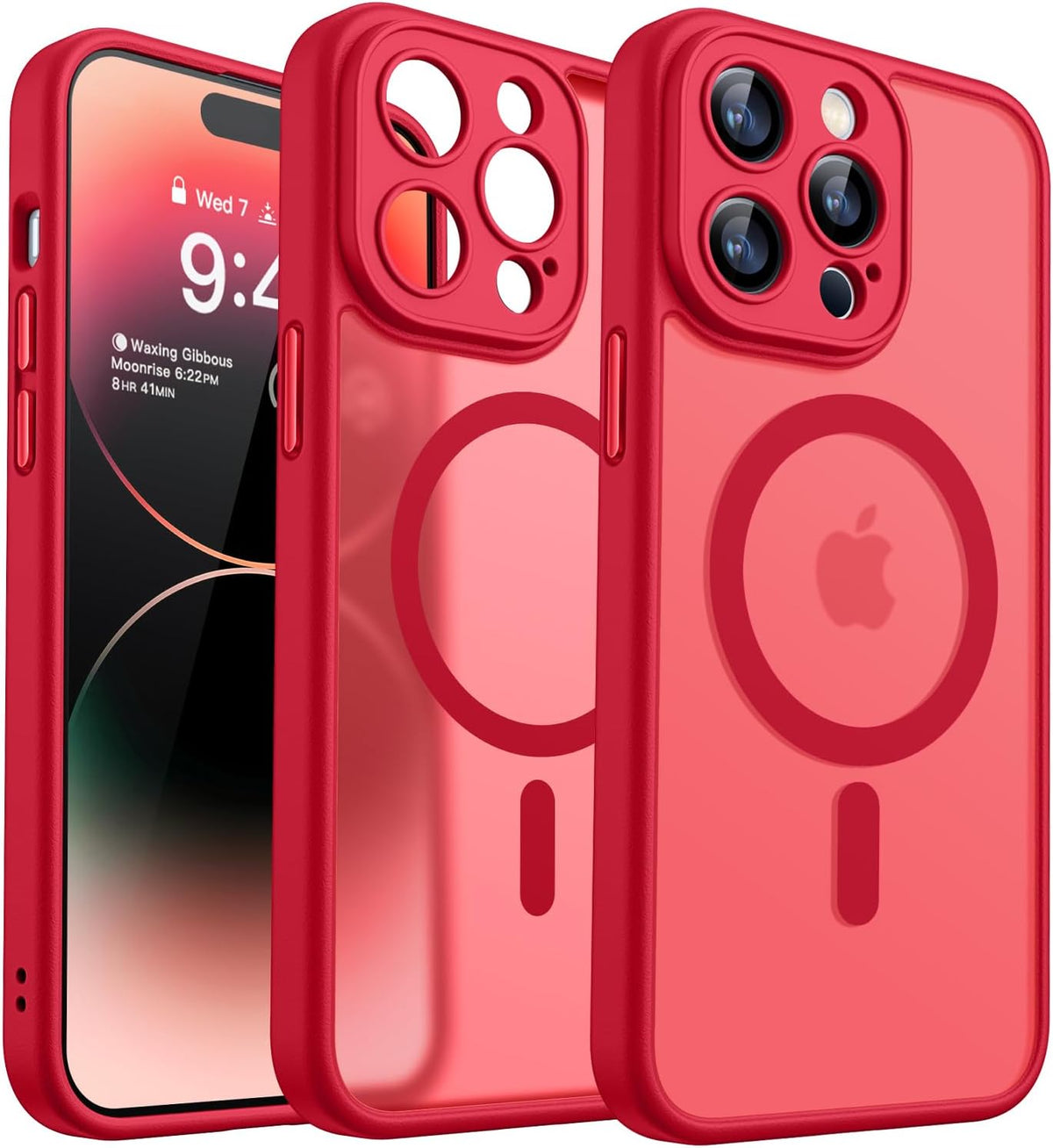 CANSHN Magnetic Shockproof for iPhone 16 Plus Case, Deep Green