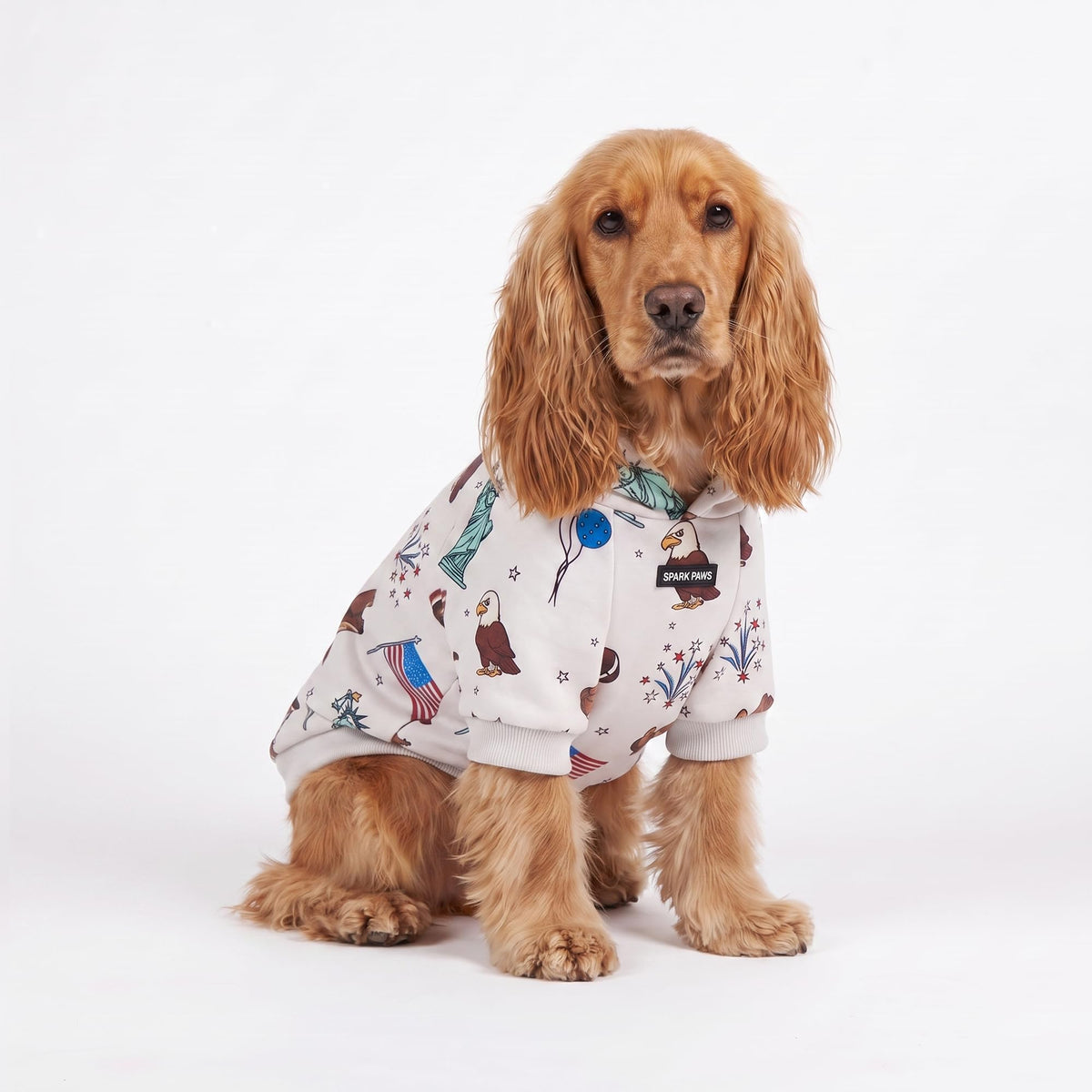 Spark Paws Dog Hoodie - Dog Sweater Sweatshirt Clothes for Large Dogs Puppy