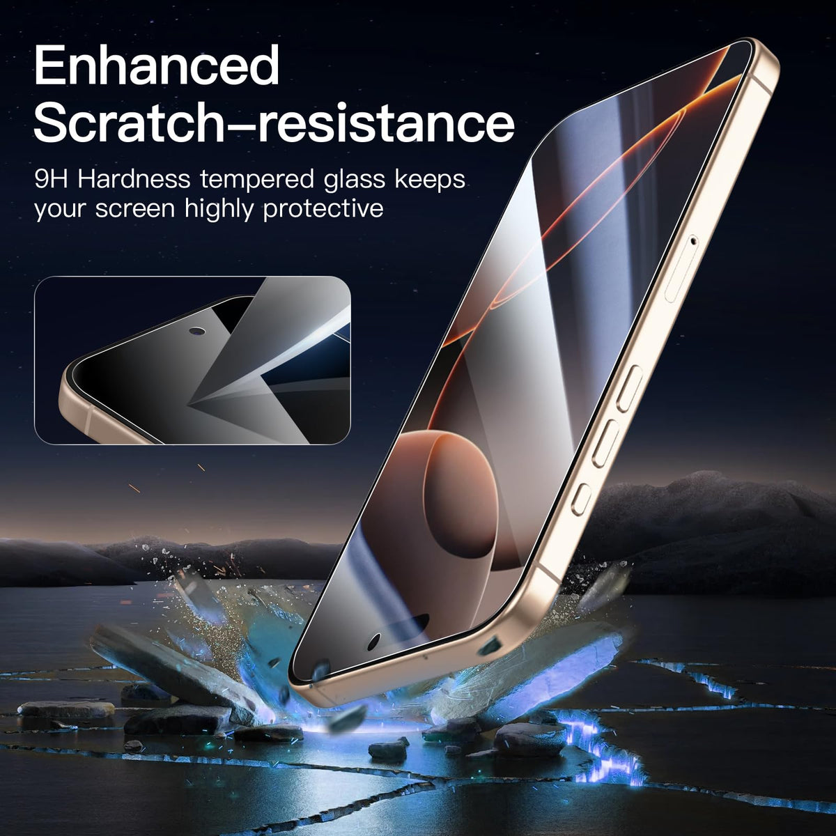 NEW'C for iPhone 17 Pro Max, iPhone 16 Pro Max Screen Protector HD Clear