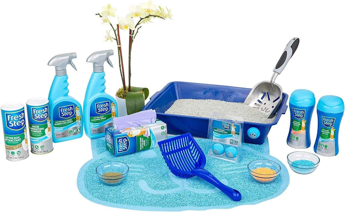Fresh Step - Cat Litter Deodorizer, Litter Box Crystals, Fresh Scent, 15 oz