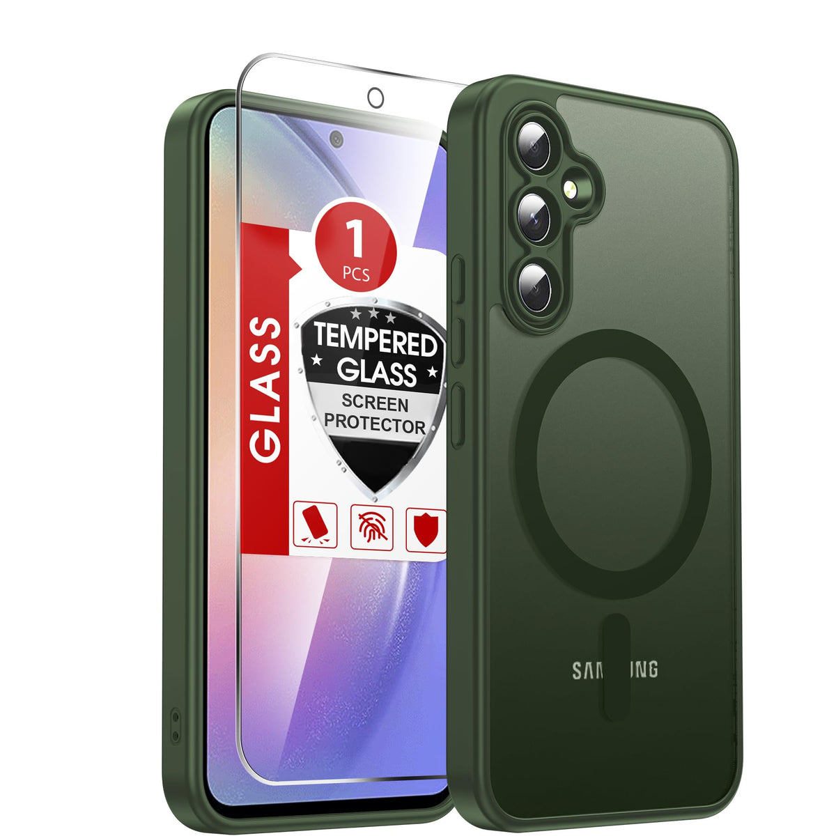 LeYi for Pixel-8A Phone Case: MagSafe Fit & Screen Protector Crystal Clear