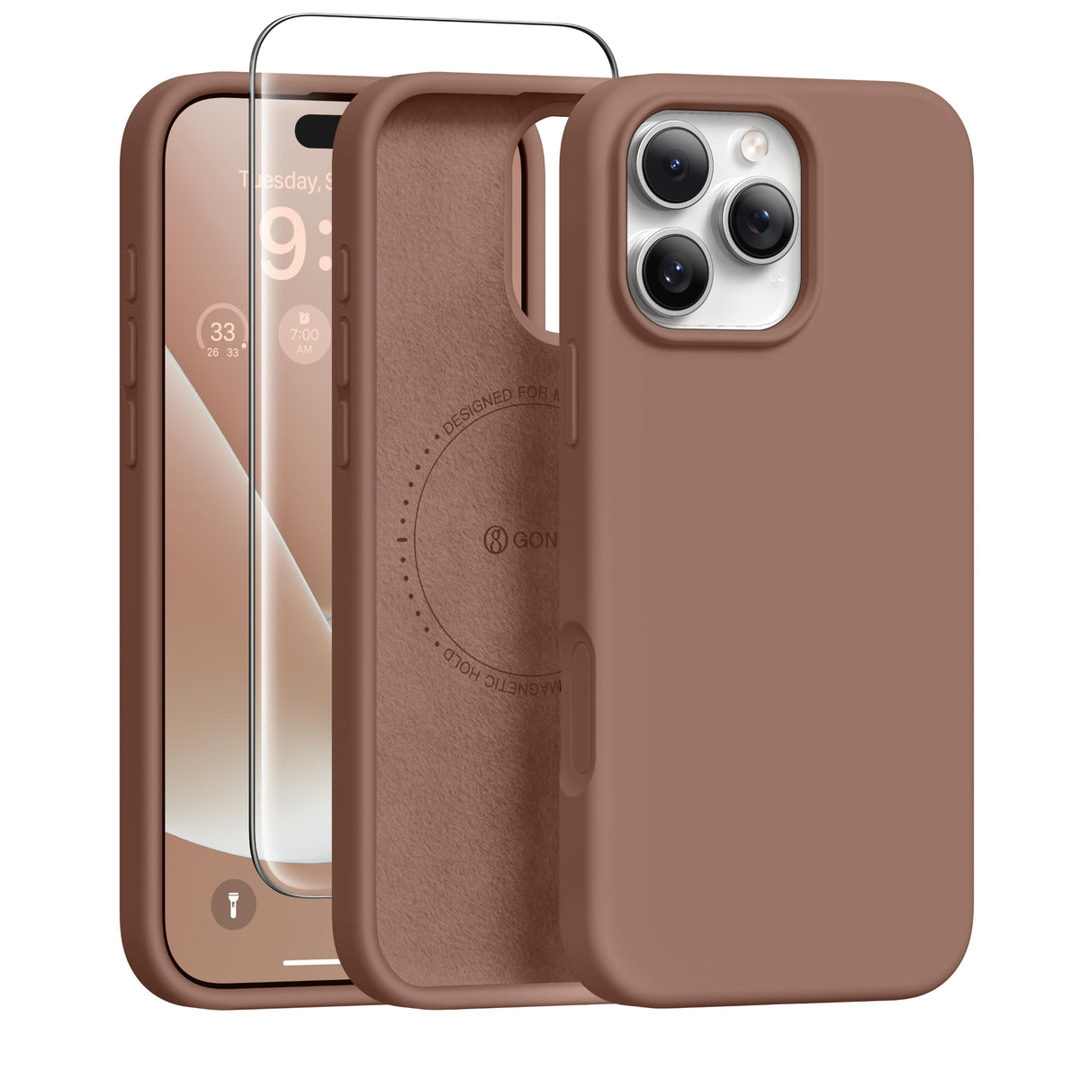 GONEZ for iPhone 18 Pro Max Case/iPhone 17 Pro Max Case, Mist Blue