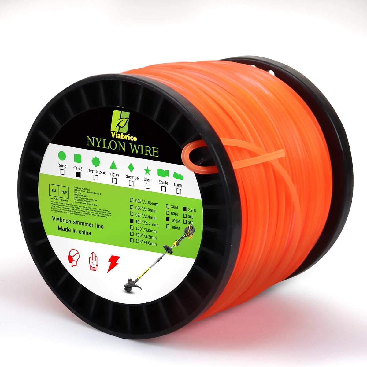 065" Weed Eater String 820FT x 1.2LB Round String Trimmer Line