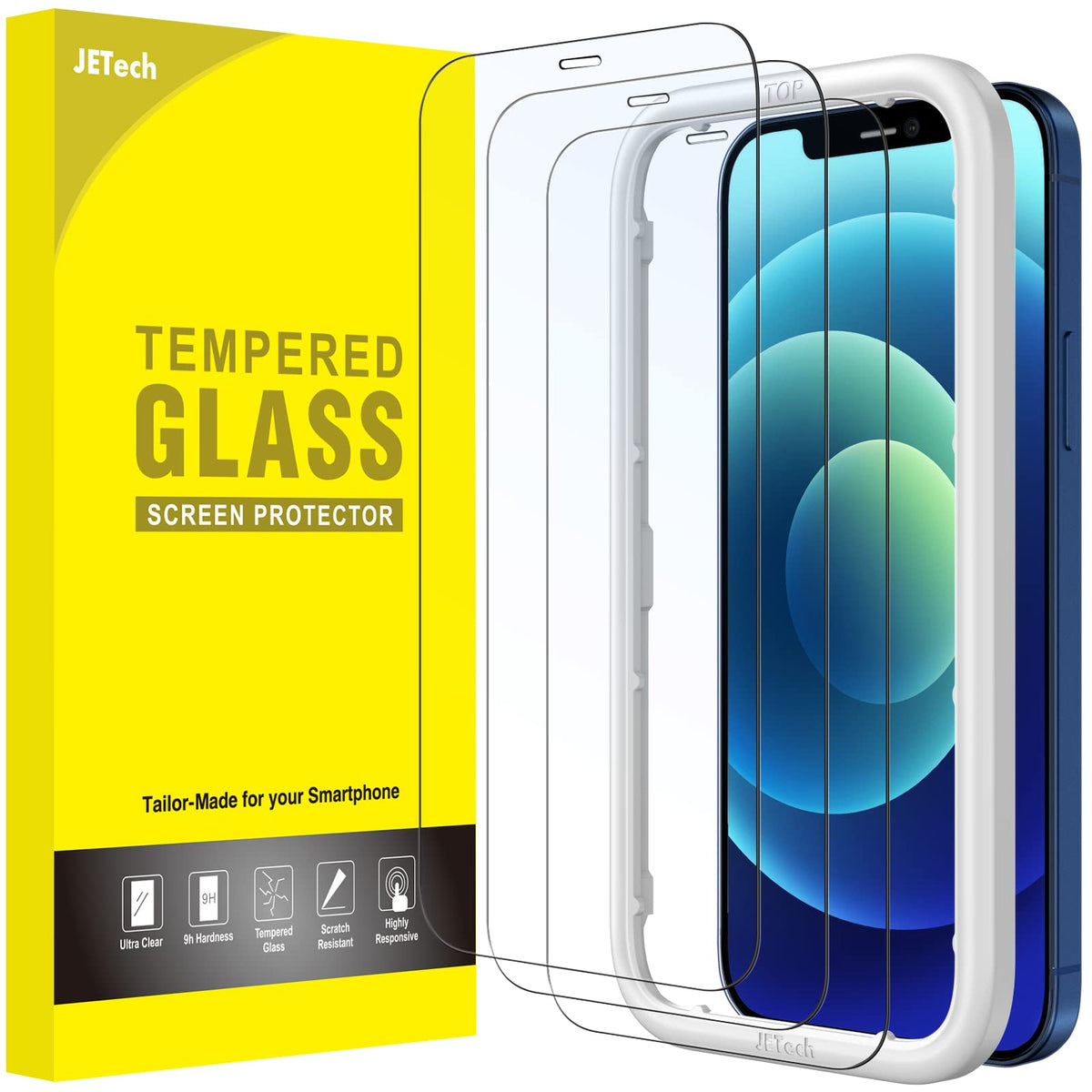 JETech Screen Protector for iPhone 18 Pro Max/17 Pro Max, 3-Pack