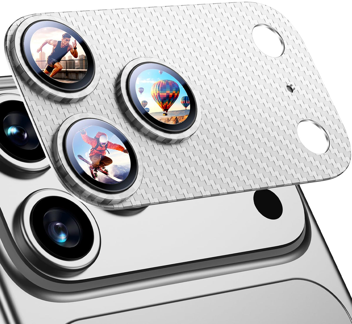 Uyiton for iPhone 18 Pro Camera Lens Protector, Metal Frame Glass Cover