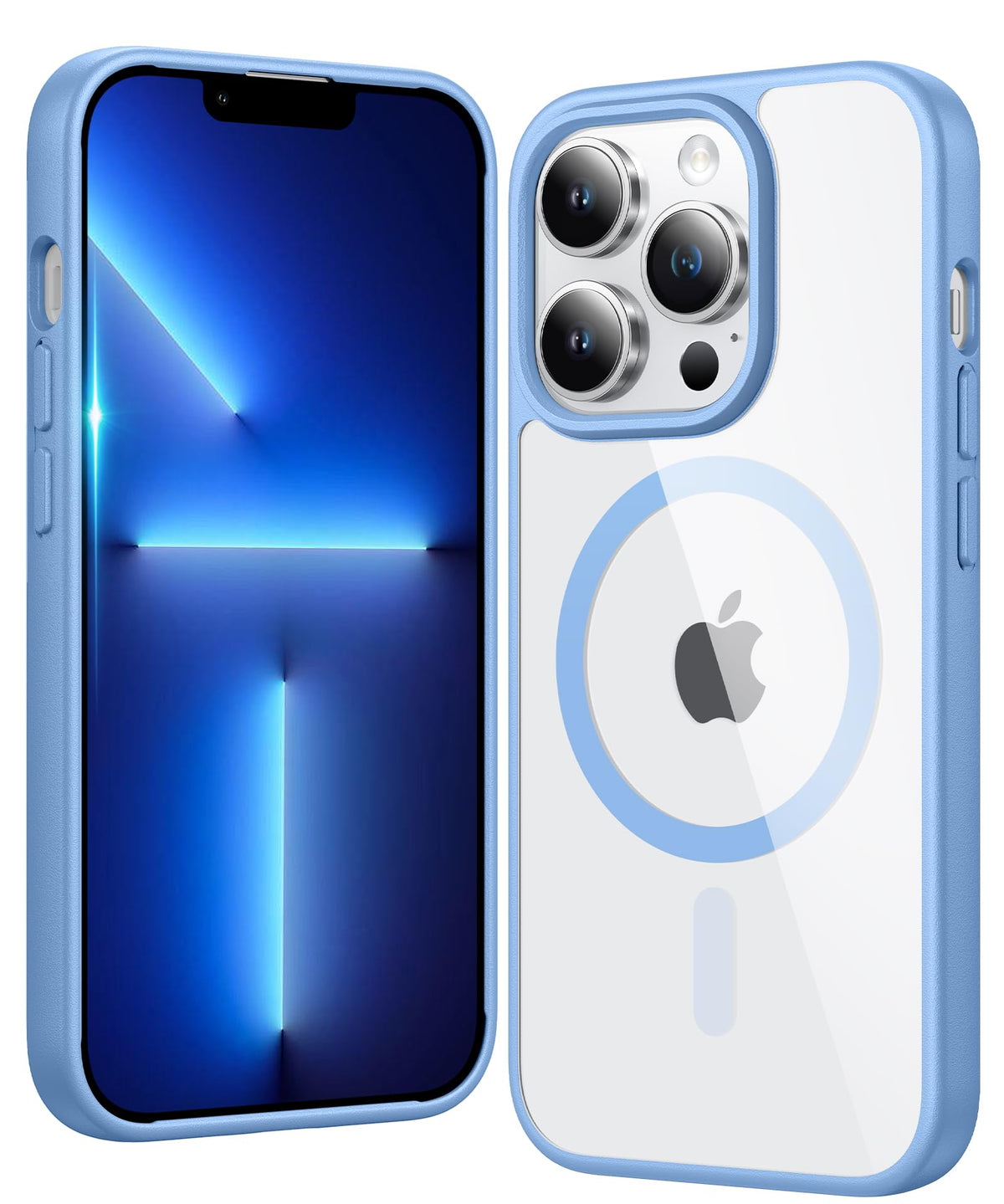 FNTCASE Magnetic for iPhone 15/14/13 Case, Clear