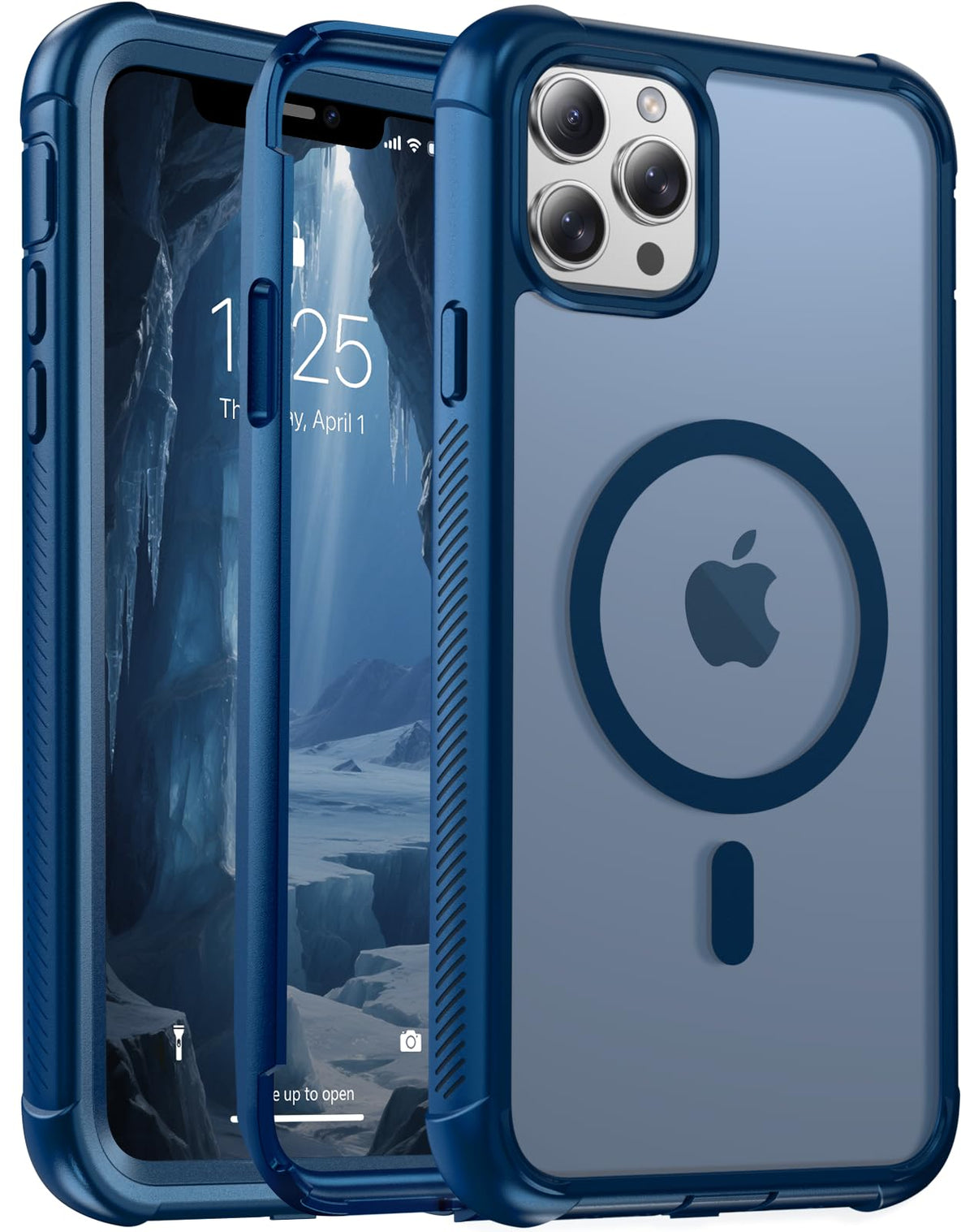 jaroco Magnetic for iPhone 15 Case Heavy Duty Protection Black
