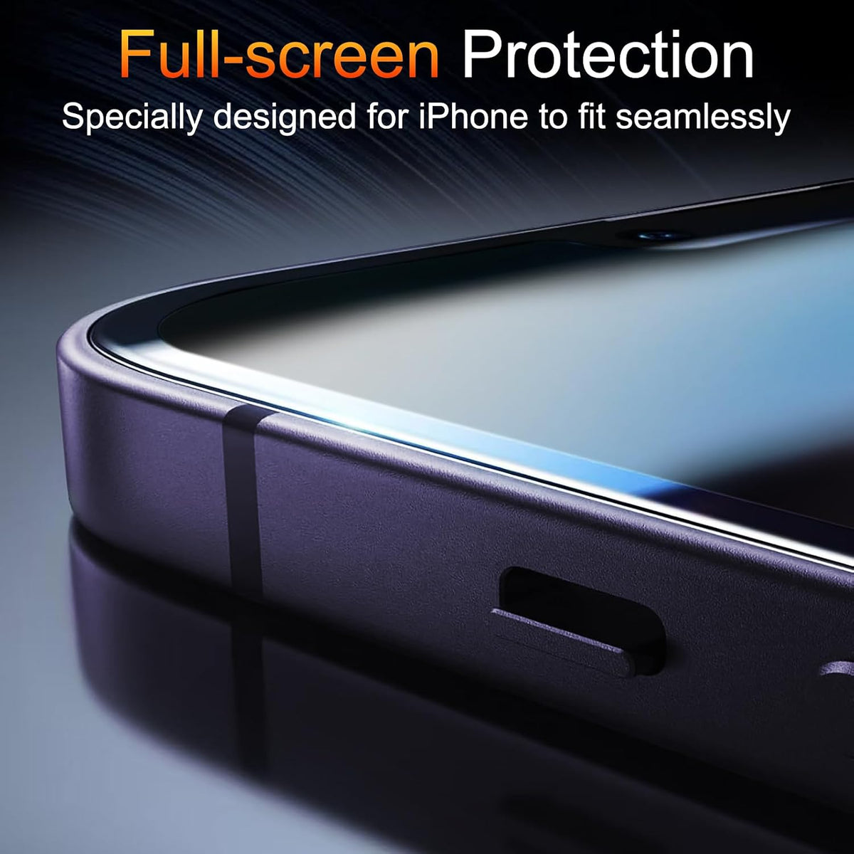 TZGZT 3 Pack Privacy Screen Protectors for iPhone Duo, Tempered Glass