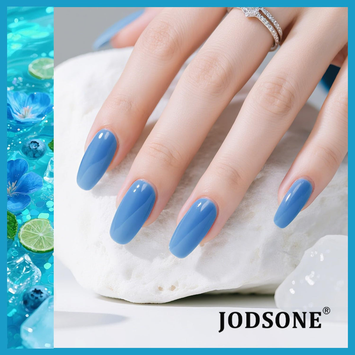 JODSONE 23 PCS Gel Nail Polish Set with Base Glossy and Matte Top Coat Multicolored Gel Nail Long Lasting Suitable for All Seasons