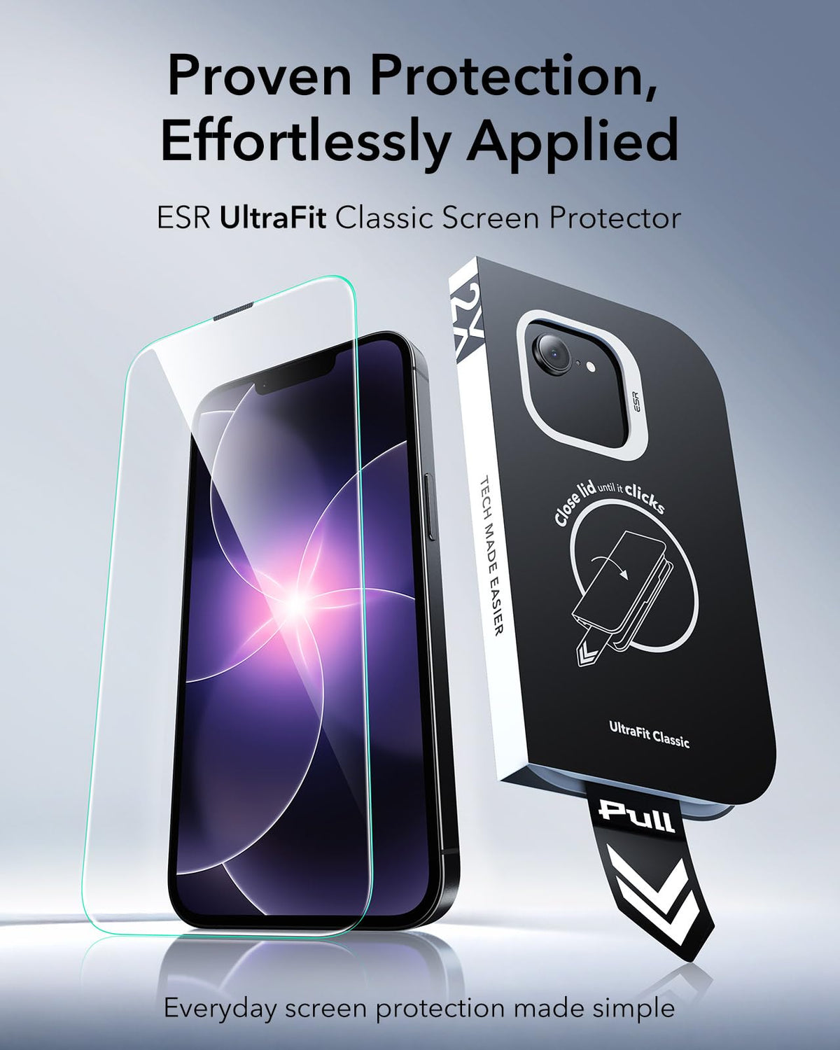 ESR 3 Pack for iPhone 17 Pro Max Screen Protector, Classic Clear