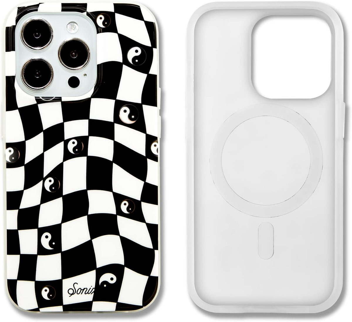 Sonix Case for iPhone 18 Pro, 17 Pro | Abstract Stripe Brown/Blue