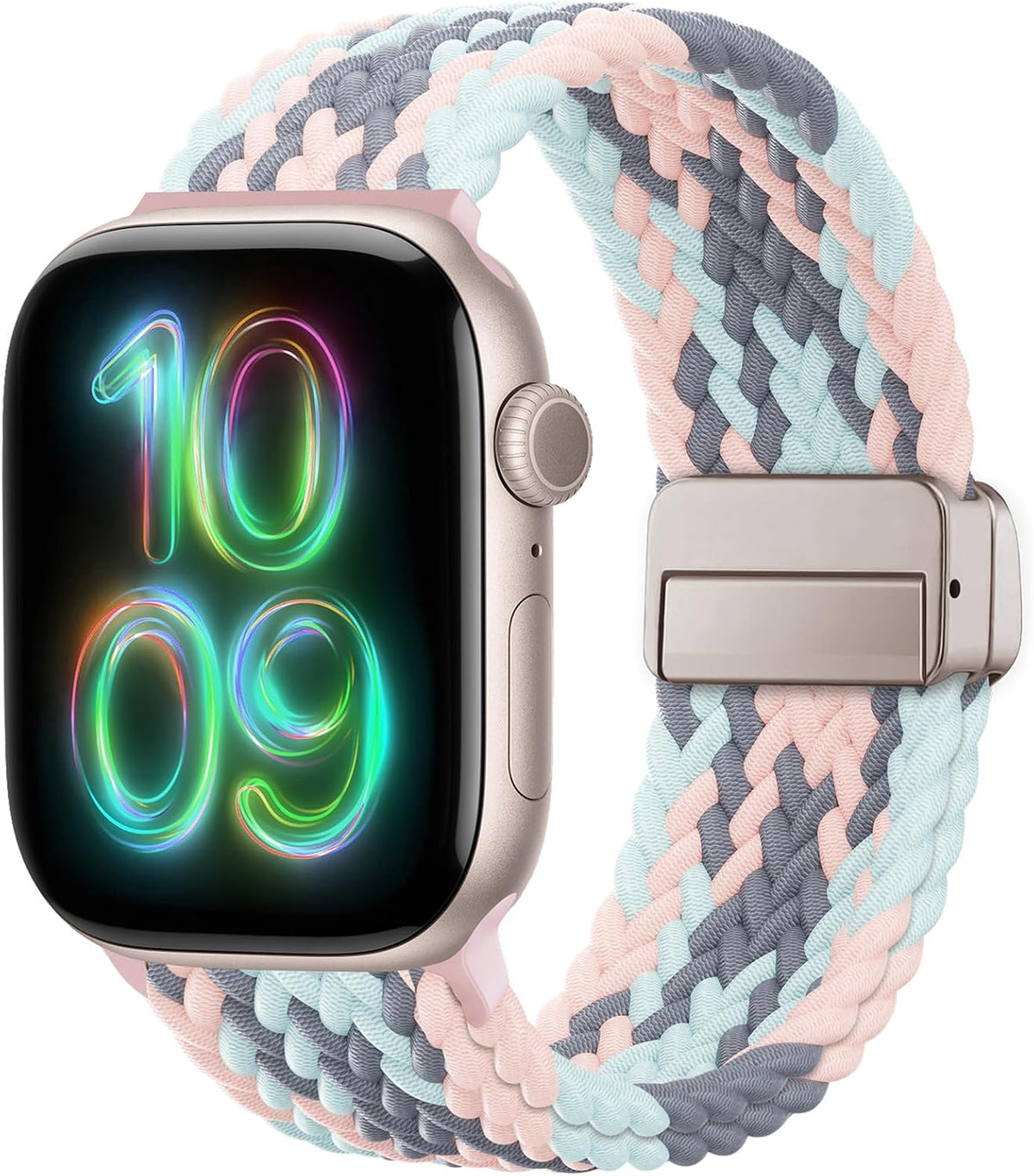 Braided Stretchy Magnetic Sport Band for Apple Watch Bands for Women Men