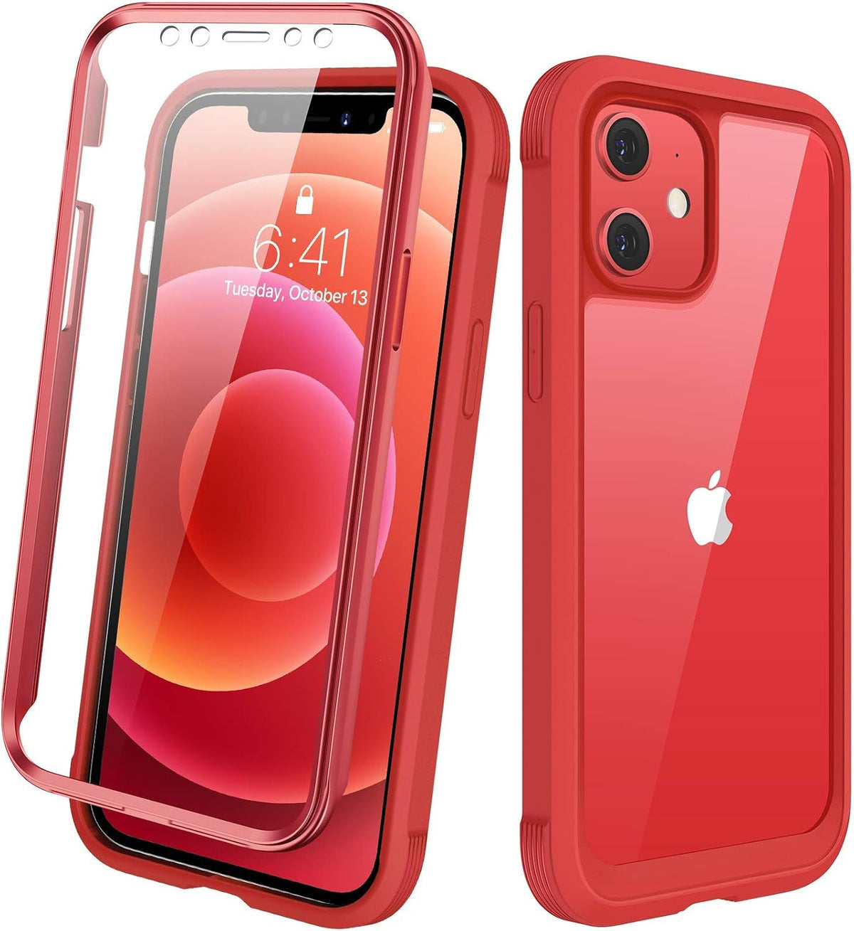 Diaclara Designed for iPhone 15 Plus Case 6.7 Inch, Full-Body Clear Bumper Cases w/Built-in Screen Protector, 360 Protective Rugged Case + Glass Camera Lens Protector,Mint Green