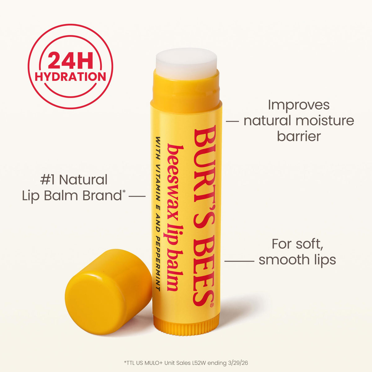 Burt's Bees Lip Balm, Vanilla Bean, 0.15 oz., 2 Tubes