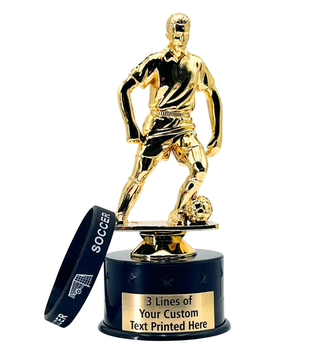10PK or More DIY Blank or Engraved Soccer Trophies, Male Female Awards