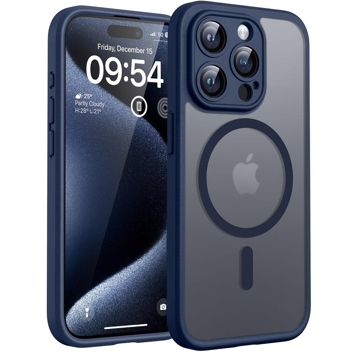 TOCOL for iPhone 13 Pro Max Case, Compatible with MagSafe, Black