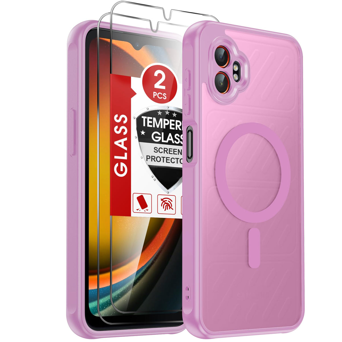 LeYi for Pixel-8A Phone Case: MagSafe Fit & Screen Protector Crystal Clear