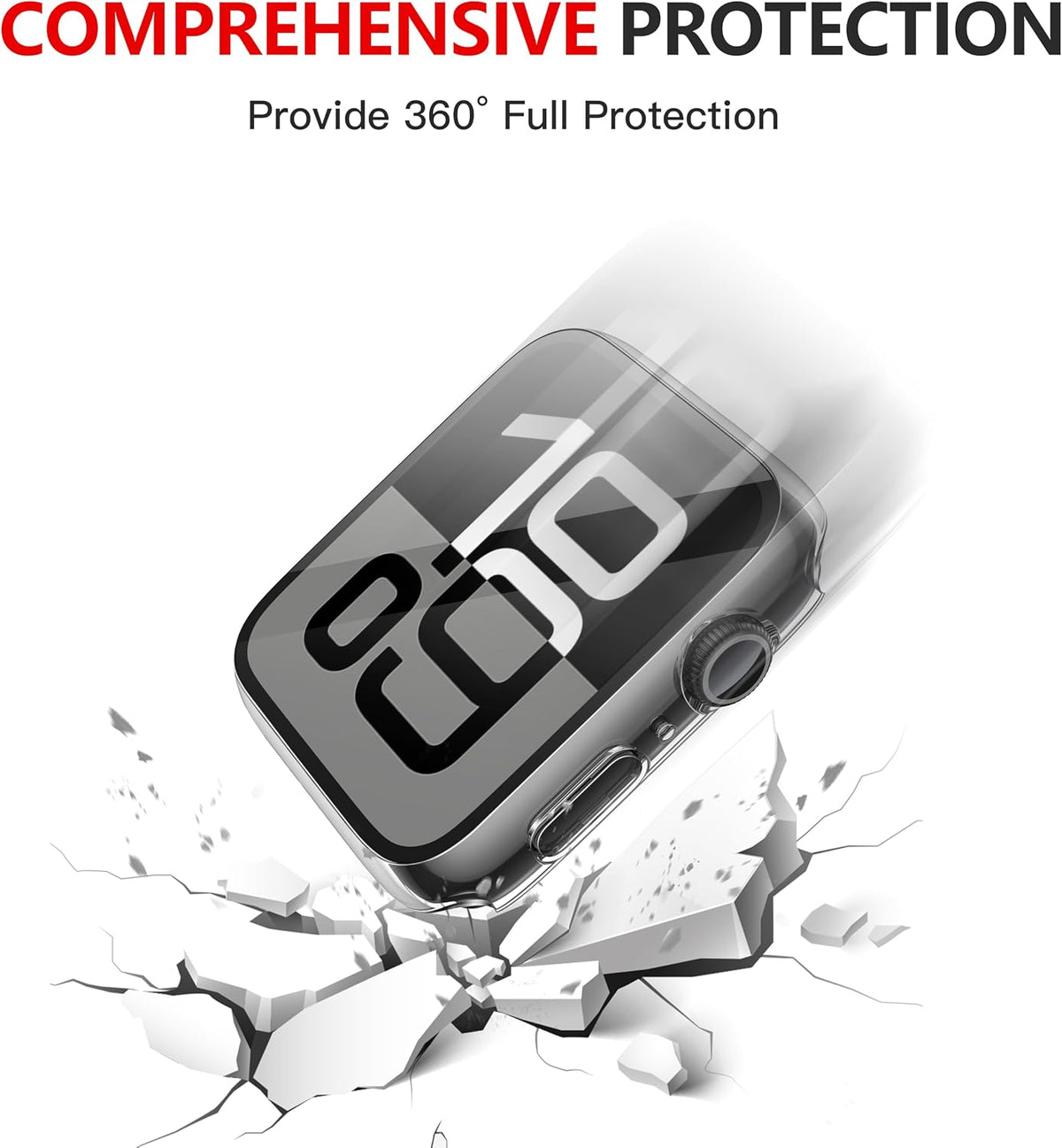 Misxi 2-Pack Waterproof Hard Case for 46mm Apple Watch Series 12 (2026)