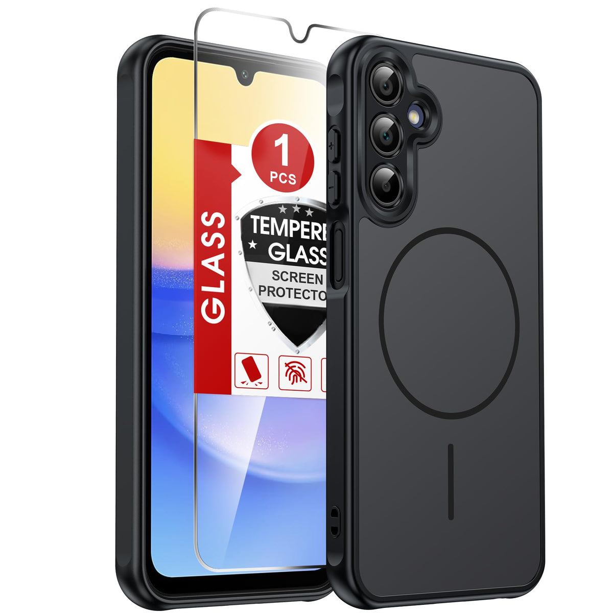 LeYi for Pixel-8A Phone Case: MagSafe Fit & Screen Protector Crystal Clear