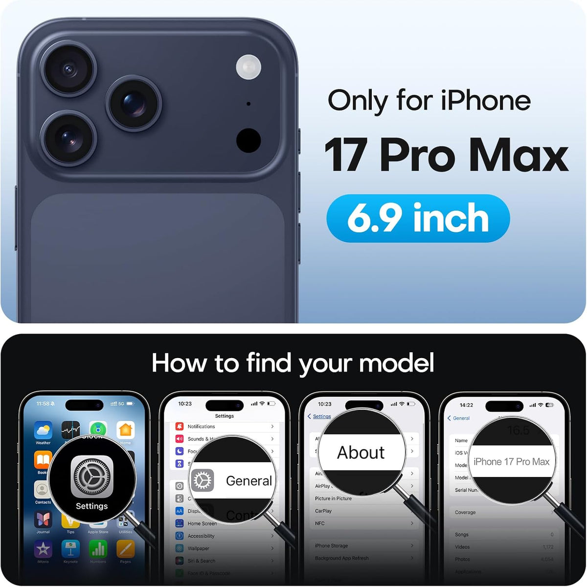 TAURI for iPhone 16 Pro Max Case, Compatible with MagSafe, Purple