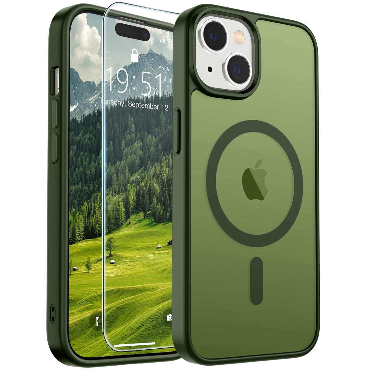 SUPFINE Magnetic for iPhone 13 Case/iPhone 14 Case Black