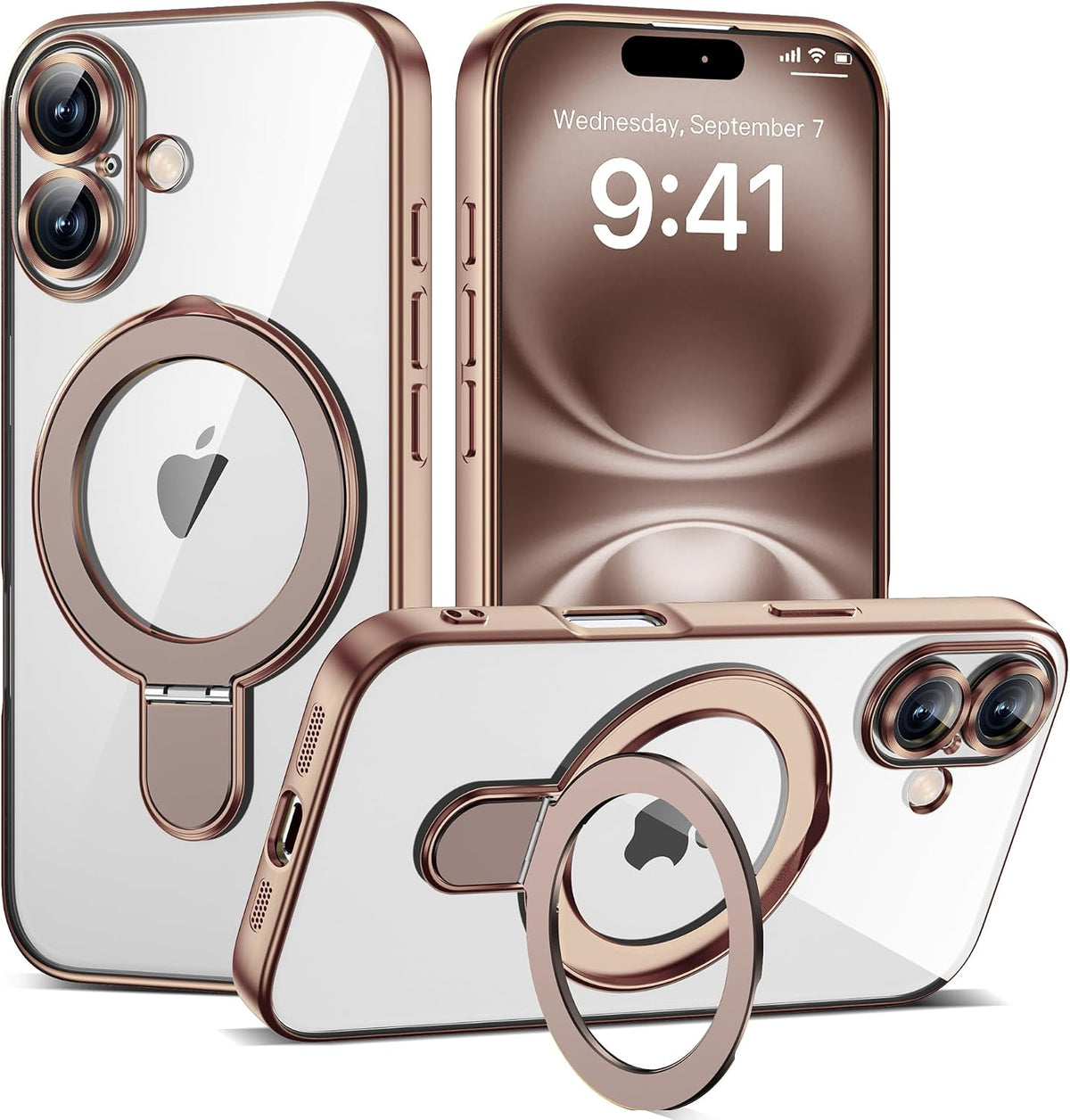 Marble Pattern Case for iPhone 11 with Stand 6.1",M-Purple
