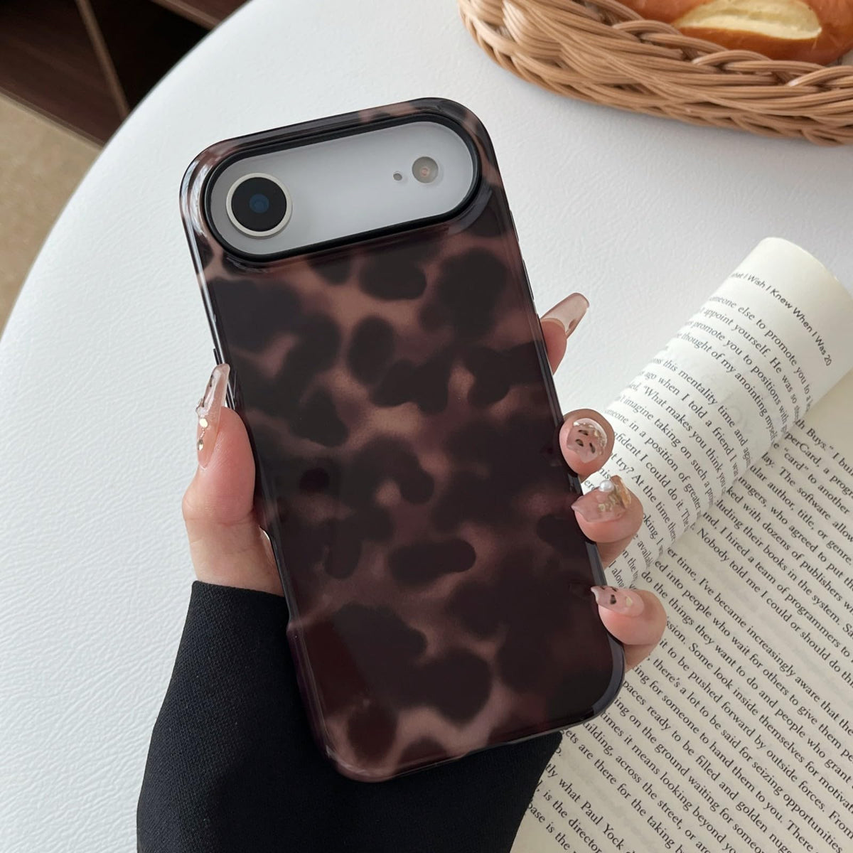Longlayss Compatible with iPhone 15 Pro Case Tortoise Shell Phone Case