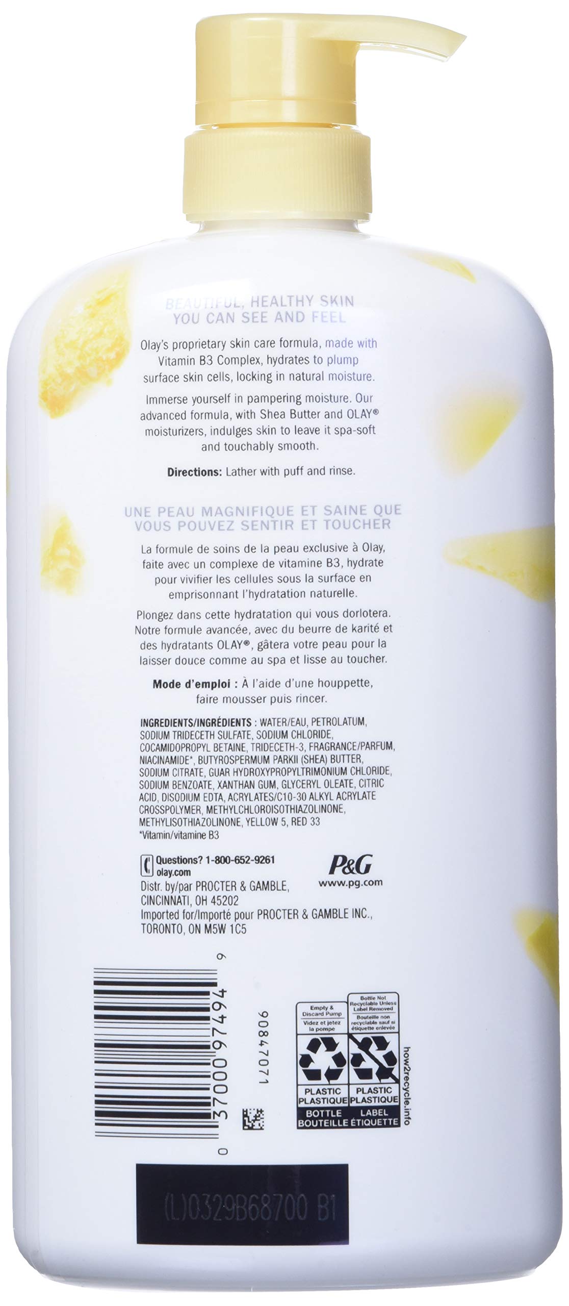 Olay Body Wash for Women, Ultra Moisture Shea Butter Scent, 35 fl oz